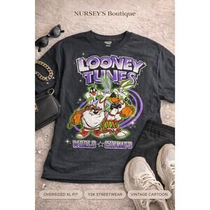 Looney Tunes World Champs Graphic Tee XL Vintage Style Cartoon Shirt NWOT